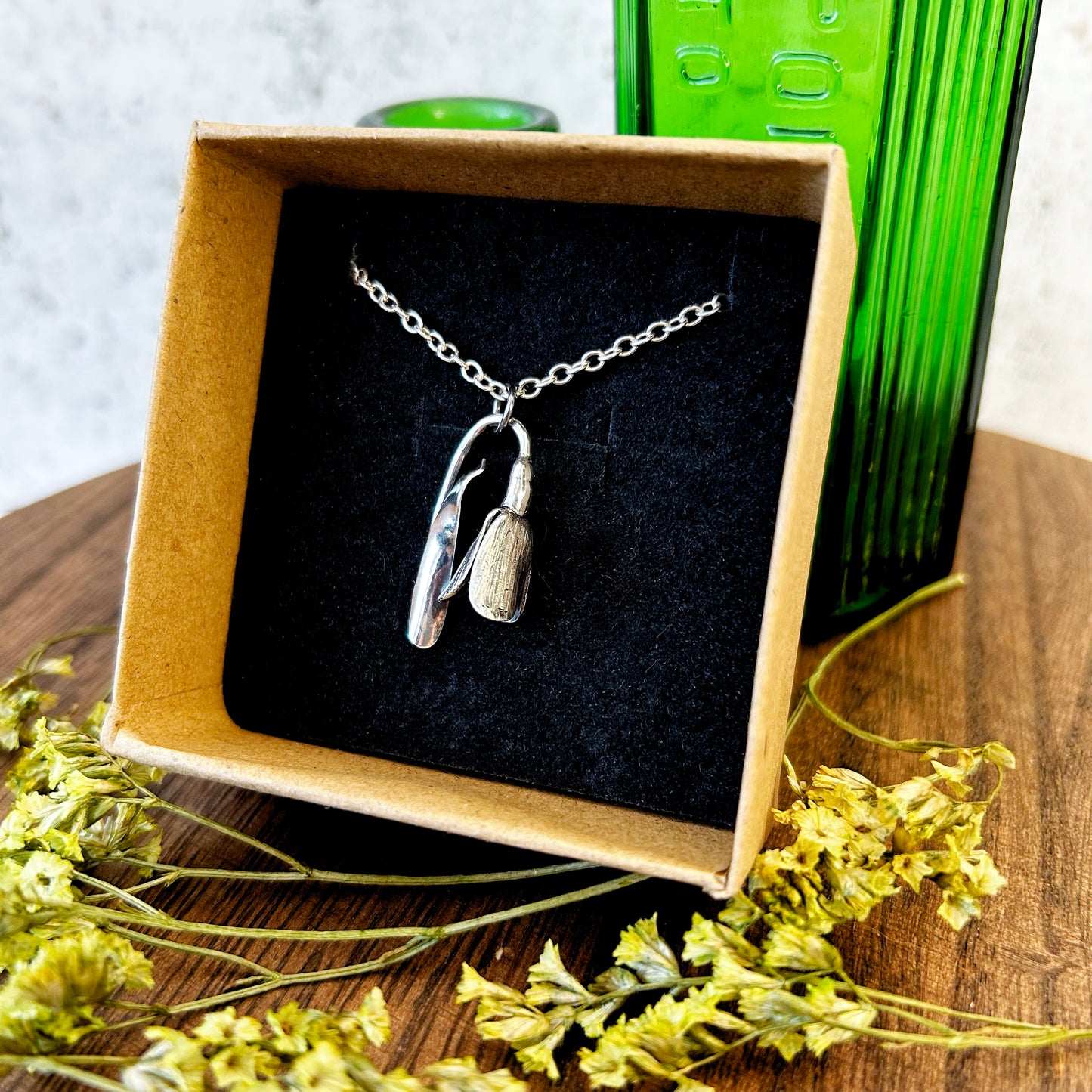 Sterling Silver Snowdrop Pendant